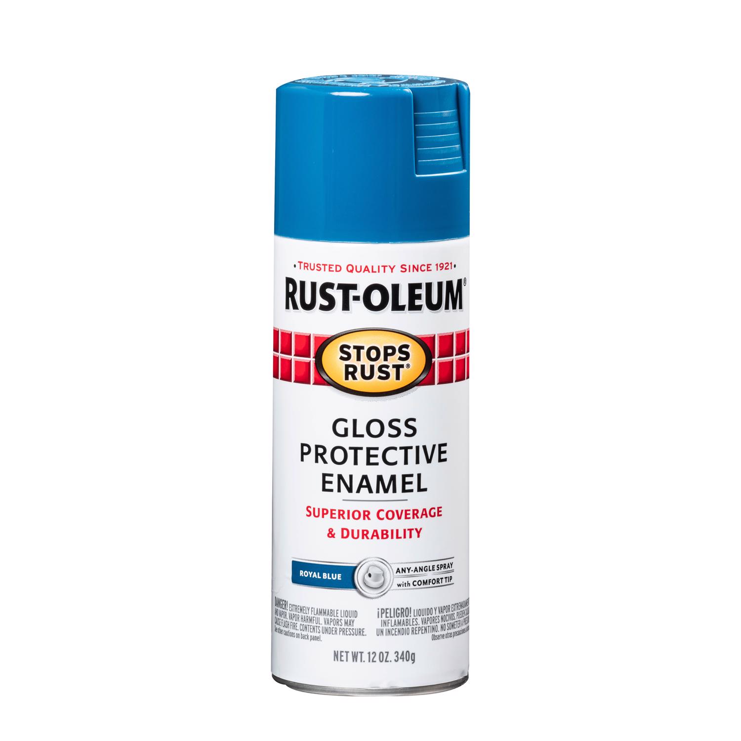 Rust-Oleum Stops Rust Gloss Royal Blue Spray Paint 12 oz