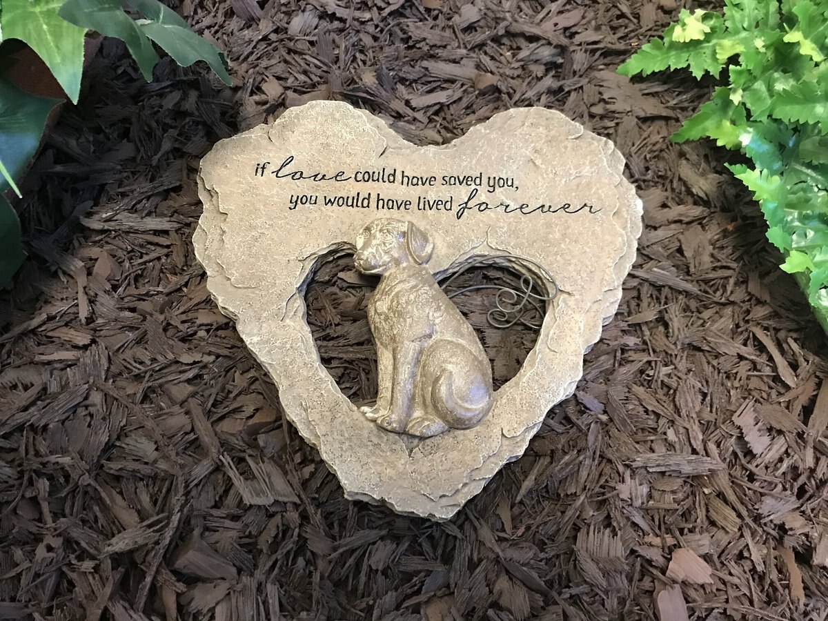 Carson Industries Forever Dog Memorial Garden Stone