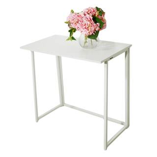 Karl home Simple Collapsible 31.5 in. H W Retangular White Computer Desk 941228126885