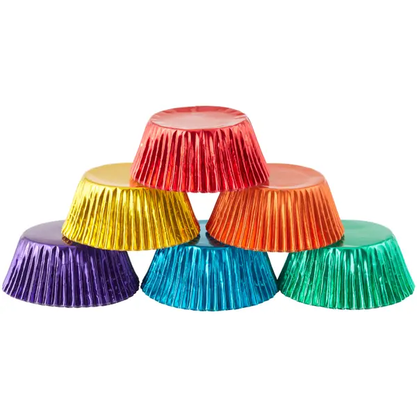 Wilton 72-Count Multicolored Foil Cupcake Liners