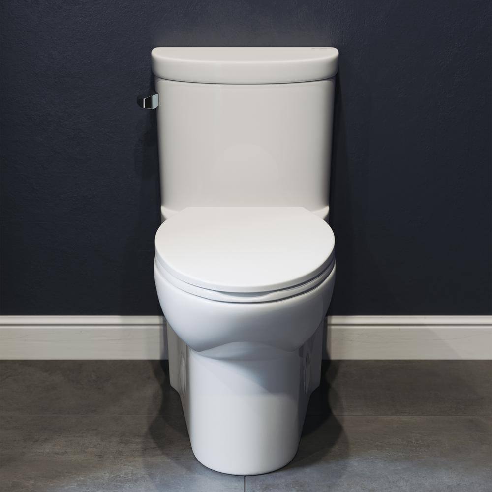 Swiss Madison Sublime 1-Piece 1.28 GPF Single Flush Elongated Toilet in White Seat Included SM-1T206