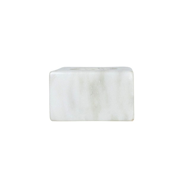 White Marble Tealight Holder By Foreside Home amp Garden