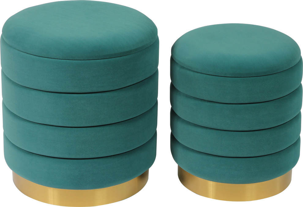 Saturn Storage Ottomans (Set of 2)   Contemporary   Footstools And Ottomans   by HedgeApple  Houzz