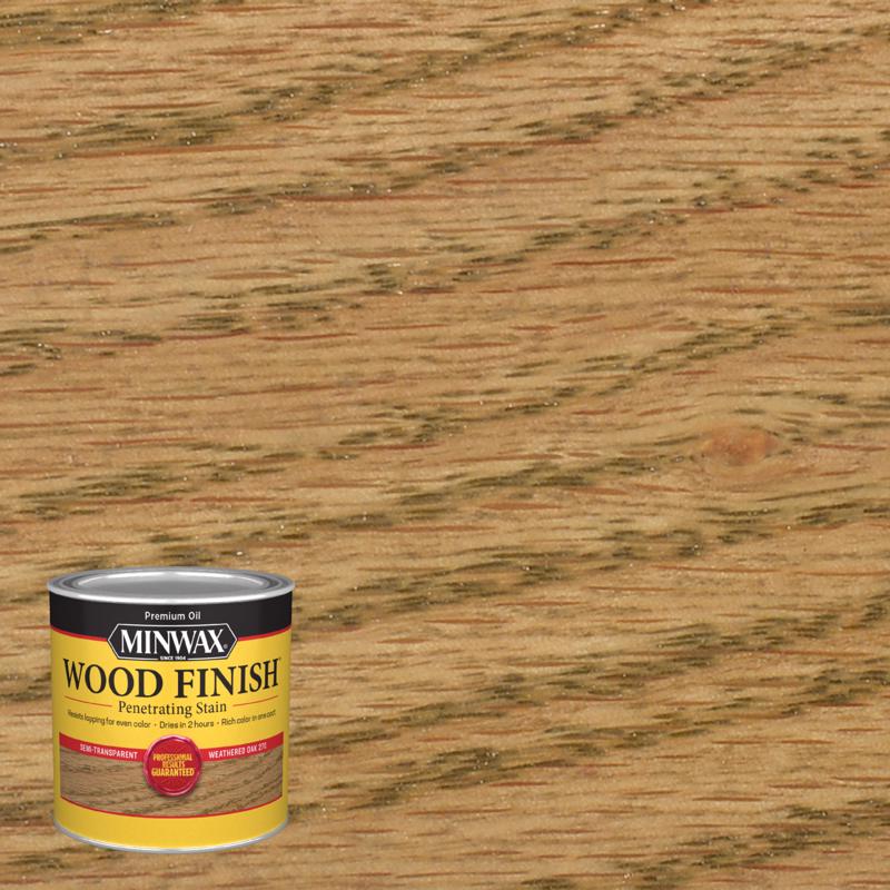 STAIN MINWX8OZ WTHRD OAK