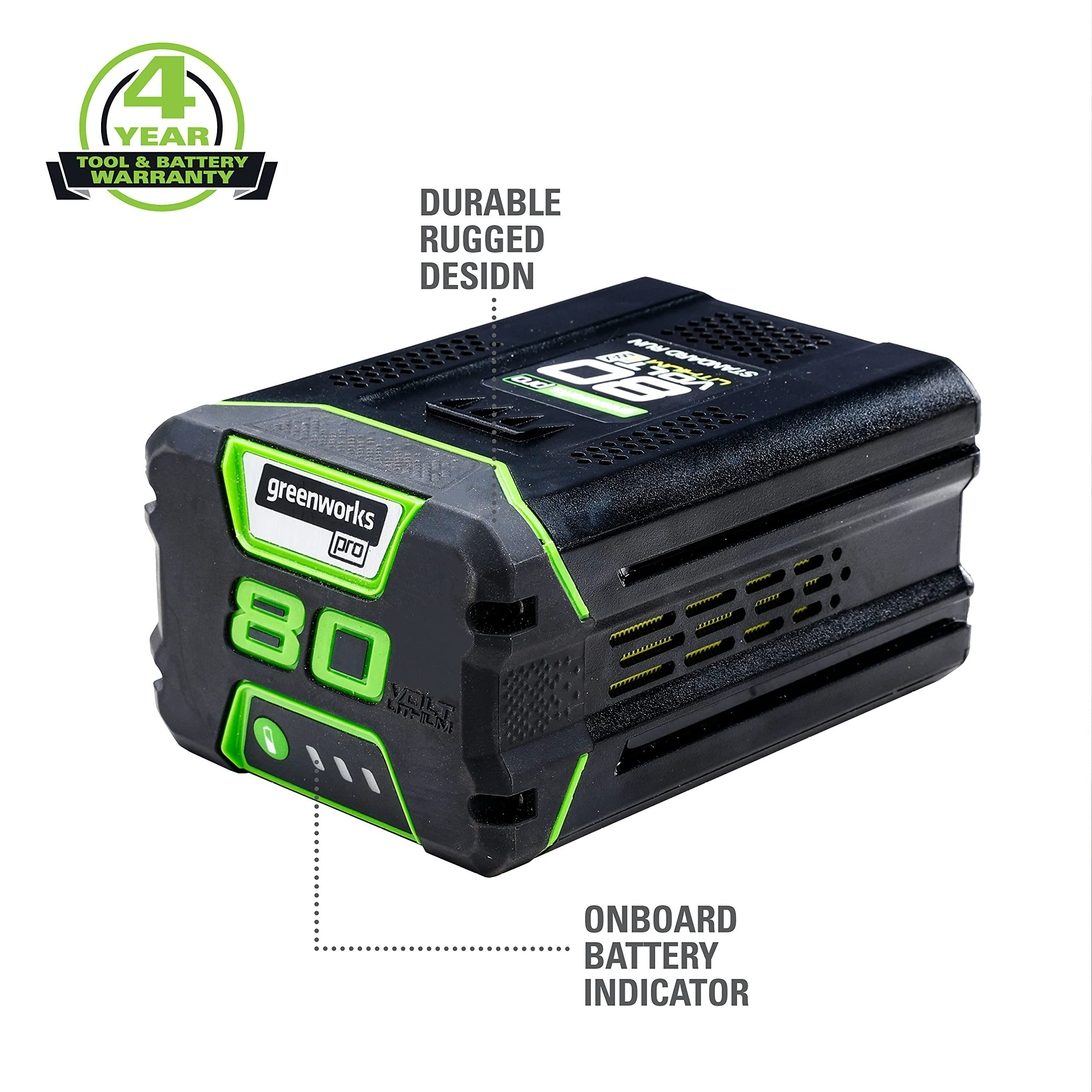 Pro 80V 2.5 Ah Lithium-Ion Battery | Greenworks