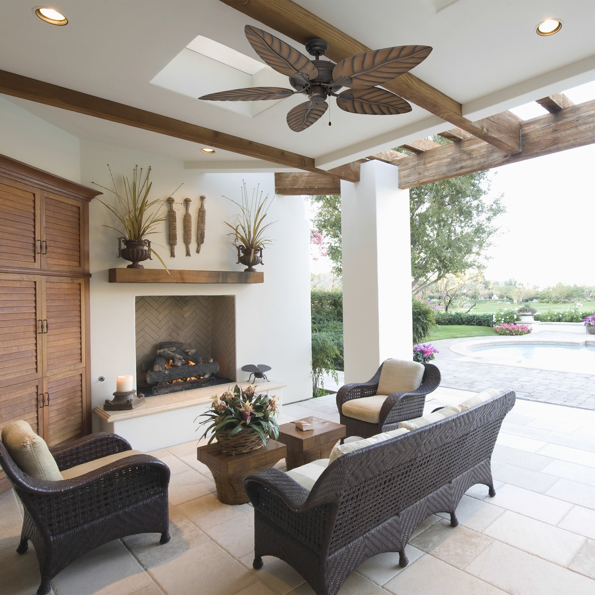 Design House Martinique 52-Inch Indoor/Outdoor Ceiling Fan in Bronze