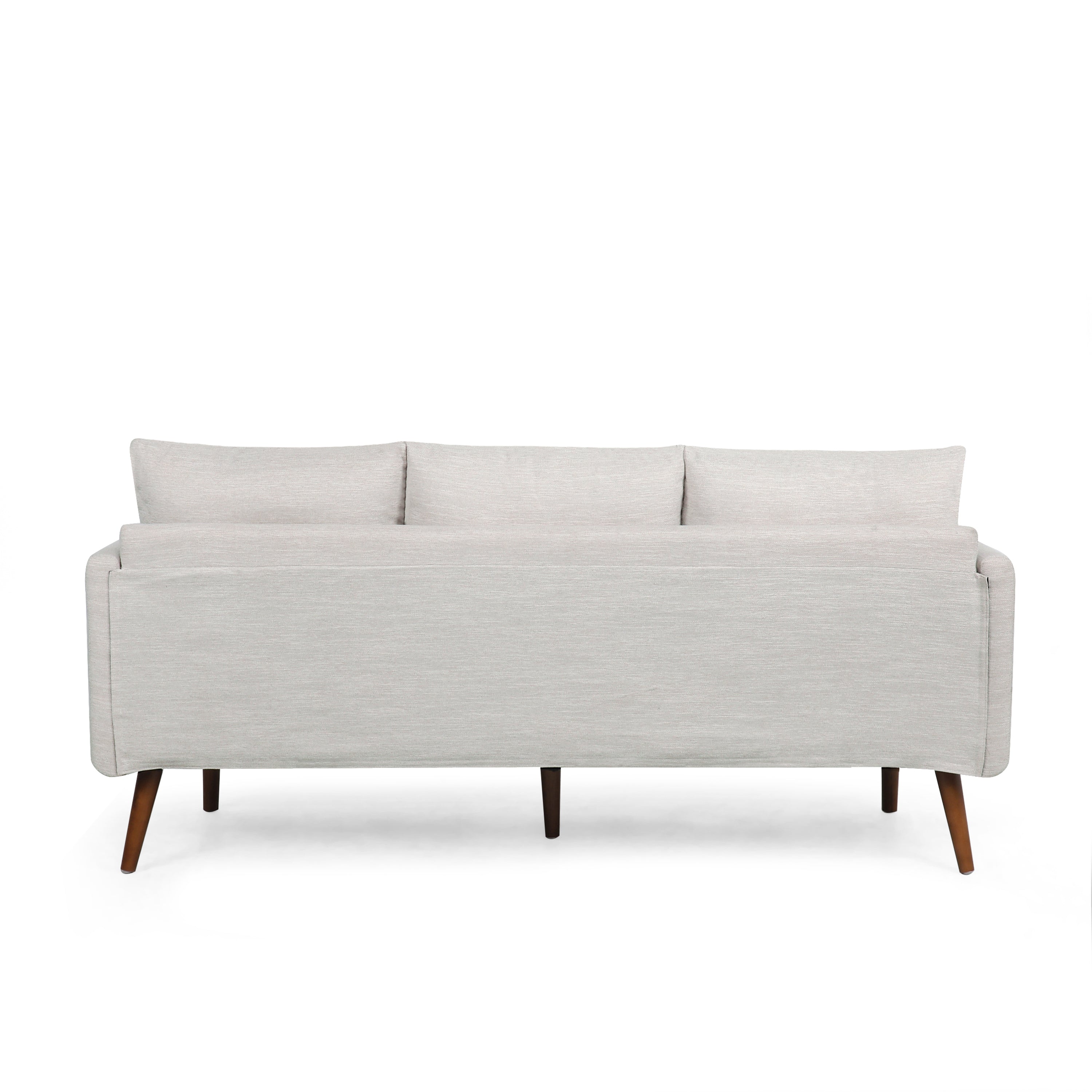 Wadleigh Contemporary Fabric Pillow Back 3 Seater Sofa