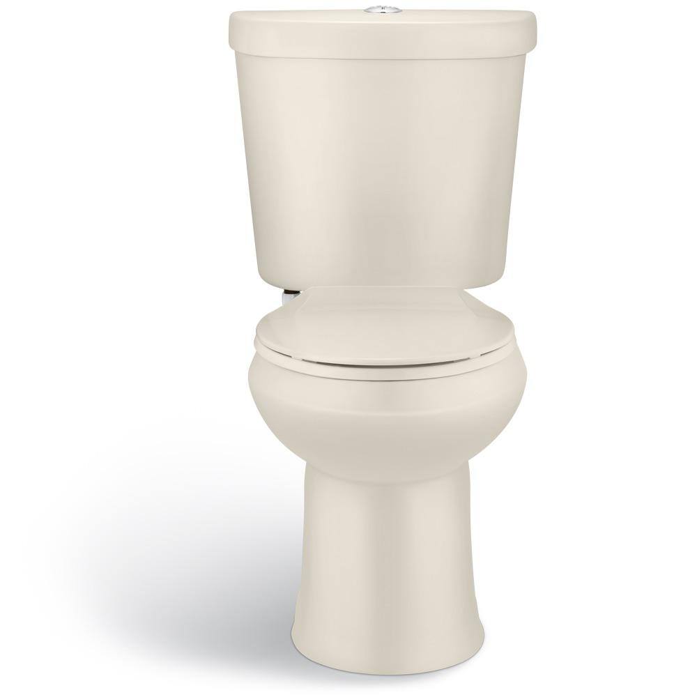 Glacier Bay 2-piece 1.1 GPF1.6 GPF High Efficiency Dual Flush Elongated Toilet in Bone N2316-BNE