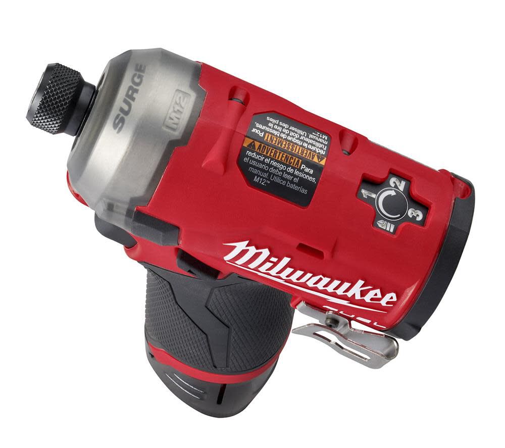 Milwaukee M12 FUEL SURGE 1/4 in. Hex Hydraulic Driver 2 Battery Kit 2551-22 from Milwaukee