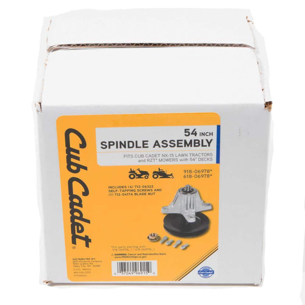 Cub Cadet Original Equipment Spindle Assembly for Select 54 in Lawn Tractors and Zero Turn Mowers OE 9180697861806978