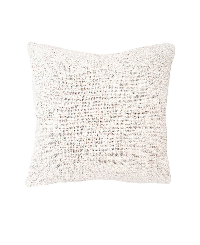 Anaya Home Cozy Cotton Ivory Boucle 20x20 Pillow Cover