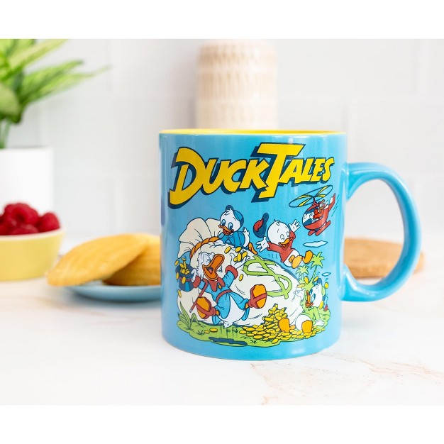 Silver Buffalo Disney Ducktales Money Bags Ceramic Mug Holds 20 Ounces