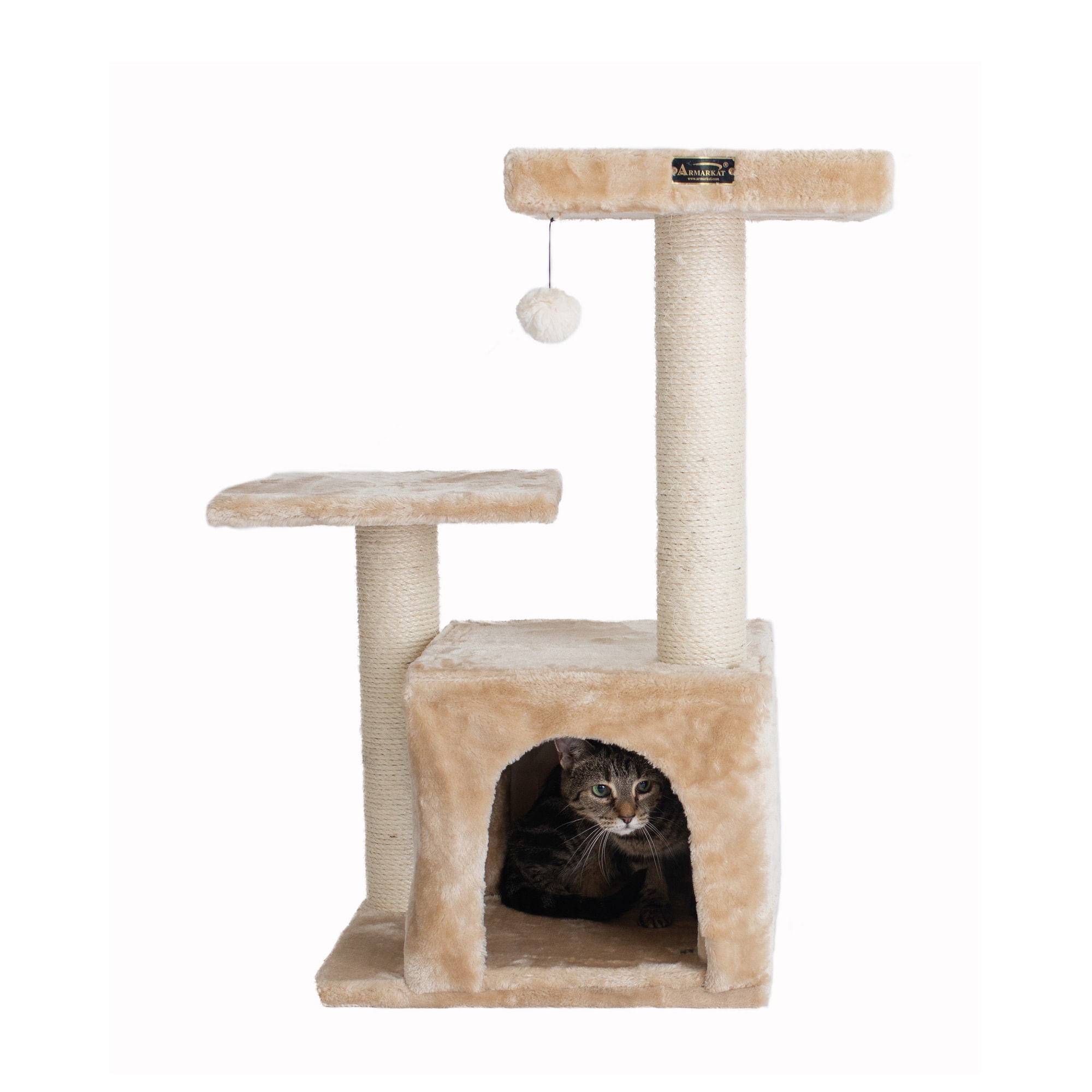 Armarkat Beige Classic Real Wood Cat Tree， 32