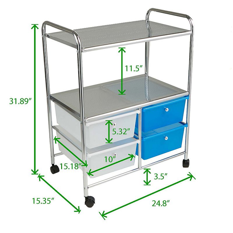 Mind Reader All Purpose Utility Cart