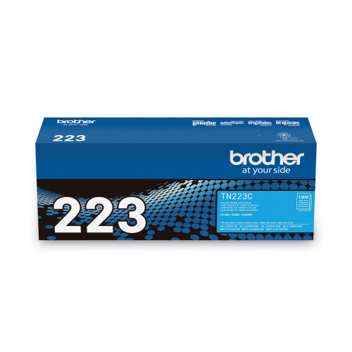 Brother TN223C Toner， 1，300 Page-Yield， Cyan