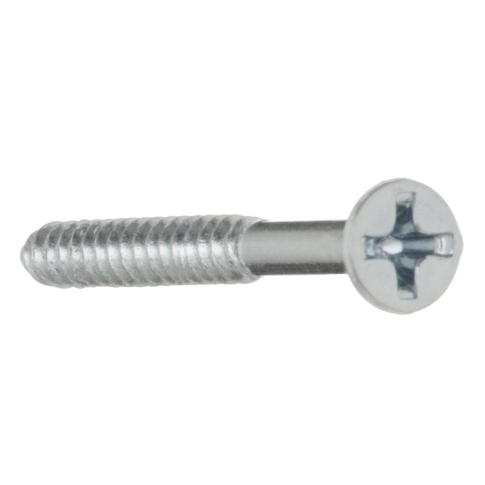 Everbilt #6 x 1-12 in. Phillips Flat Head Zinc Plated Wood Screw (100-Pack) 801792