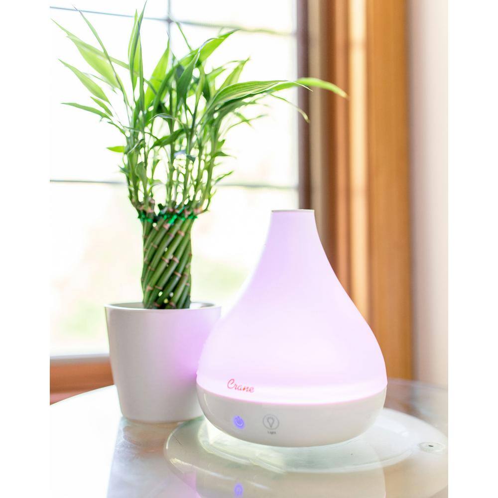 Crane 0.35 Gal. 2-in-1 Ultrasonic Cool Mist Humidifer  Aroma Diffuser for Small Rooms up to 200 sq. ft. EE-5953AD