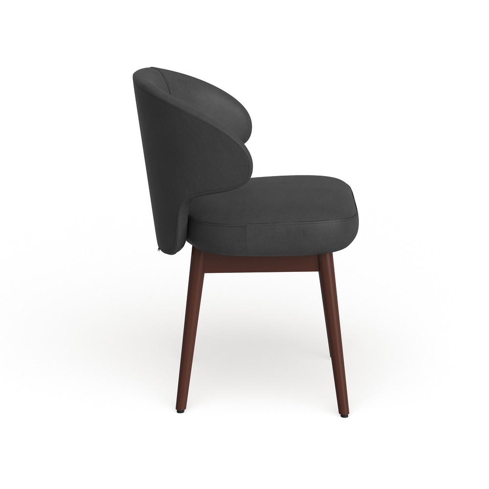 Side Reception Chair with Wood Legs   23.5\