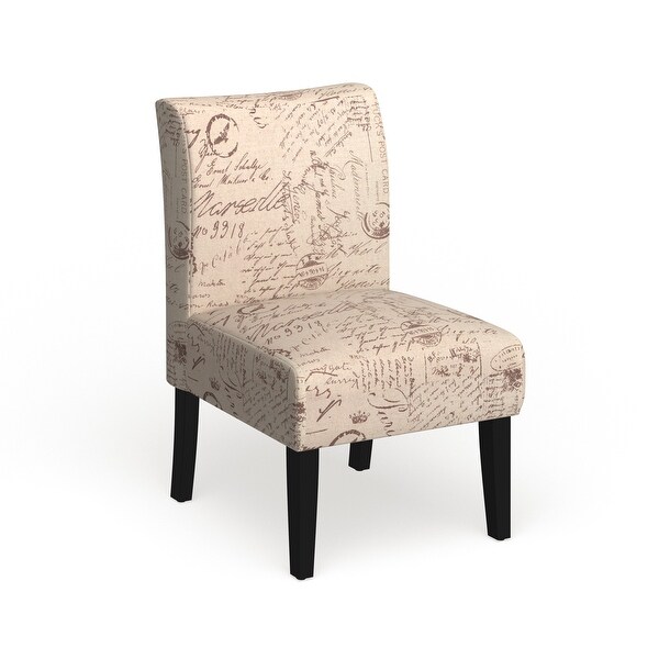 The Curated Nomad Pavilion Upholstered Armless Accent Slipper Chair