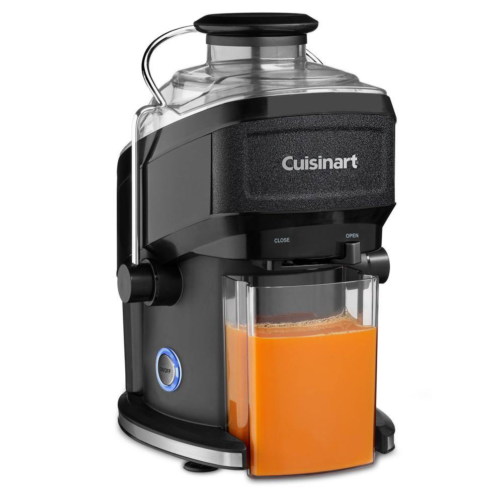 Cuisinart Compact 16 fl. oz. Black Masticating Juicer with Recipe Booklet and Cleaning Brush CJE-500