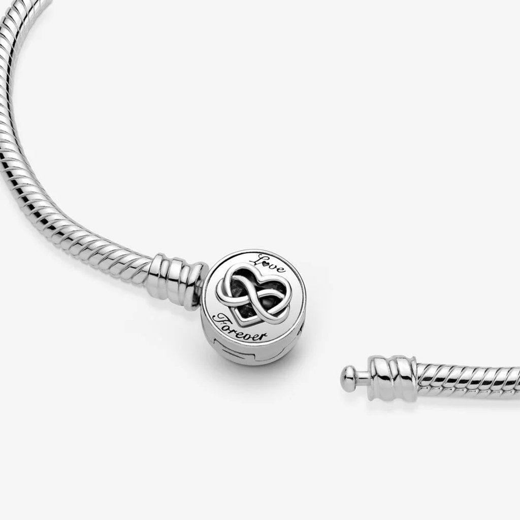 PANDORA  Pandora Moments Heart Infinity Clasp Snake Chain Bracelet