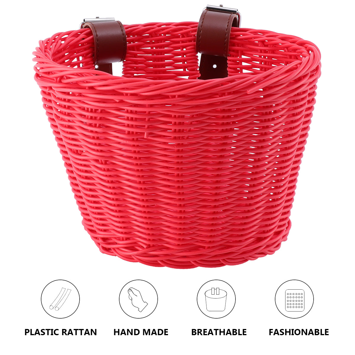 Hemoton 1pc Kids Bike Basket Basket Detachable Front Basket for Kids Bike