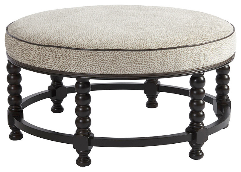 Naples Cocktail Ottoman   Traditional   Footstools And Ottomans   by Lexington Home Brands  Houzz