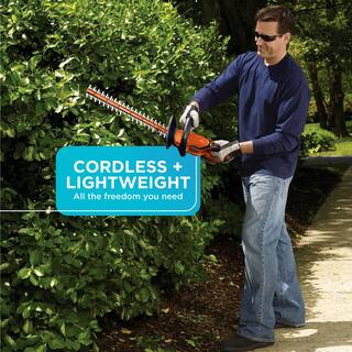 BLACK+DECKER 20V MAX 22in. Cordless Battery Powered Hedge Trimmer (Tool Only) LHT2220B