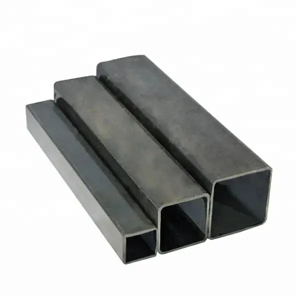 Customized Hot Dipped Hot Rolled Square Tube Hollow Steel Metal Tube Pipe Factory Galvanized Steel Rectangular Pipe  Fence Post