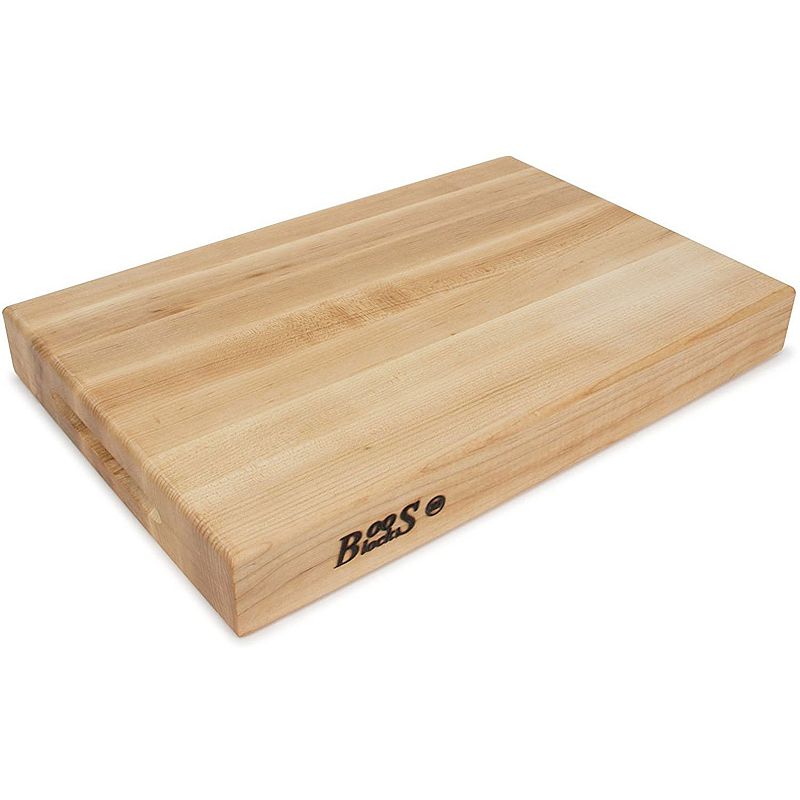 John Boos Reversible 18 Inch Wide Flat Edge Grain Cutting Board， Maple Wood