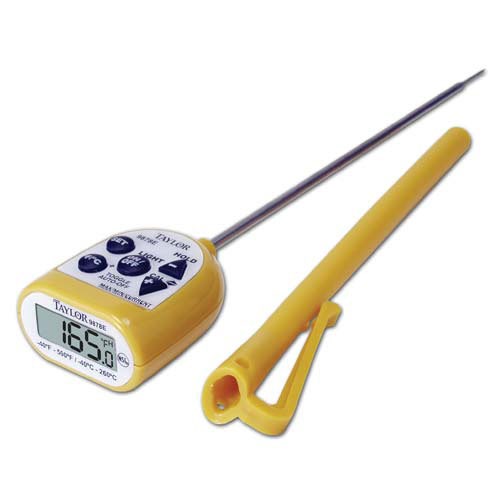 Digital Thermometer with Backlight Display -40 degrees F to +500 degrees F Range