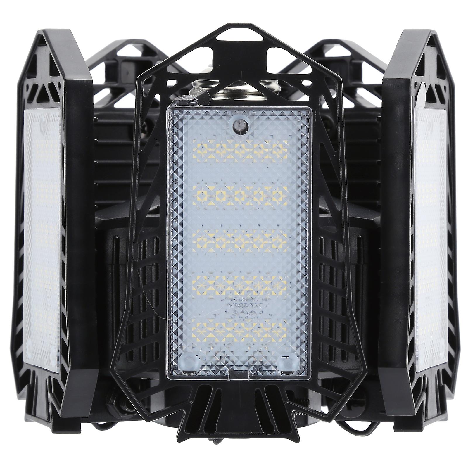 137LED Garage Light with 5 Leaf 80W E27/E26 Deformable Adjustable Mining Lamp 85-265V Black