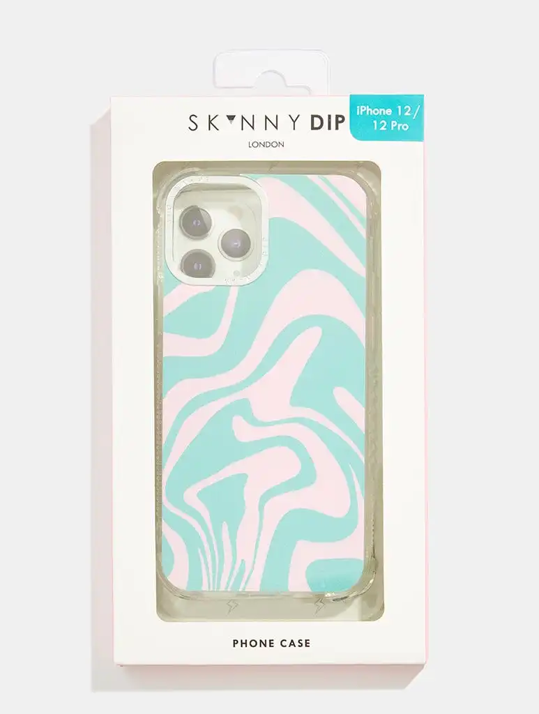 Blue striped iphone case
