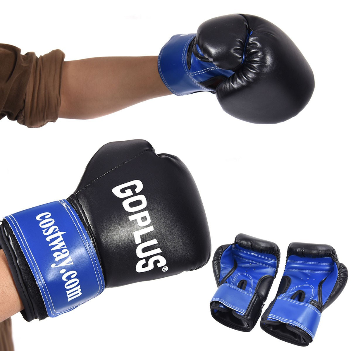 Costzon 2 FT Kids Punch Bag Boxing Set Kick Ball Gloves Skipping Rope Hook Children