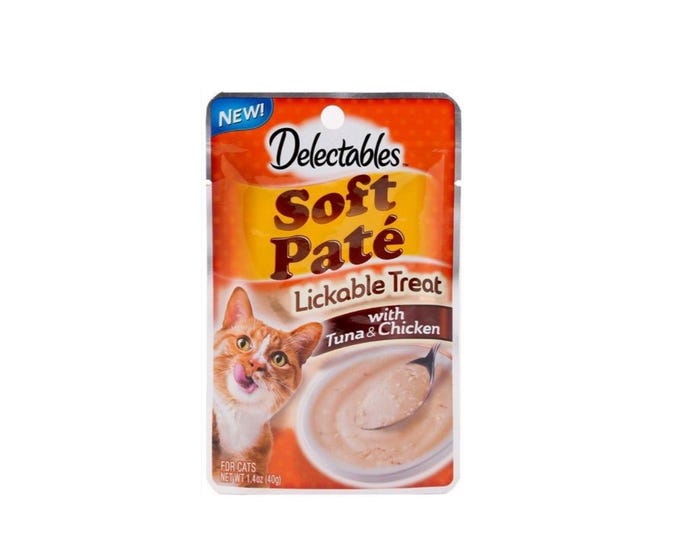 Hartz Delectables Cat Soft Pate， Tuna  Chicken， 1.4 oz. Pouch