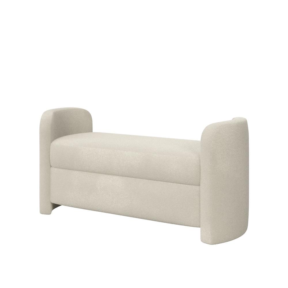 Leven Upholstered Bench with Arms