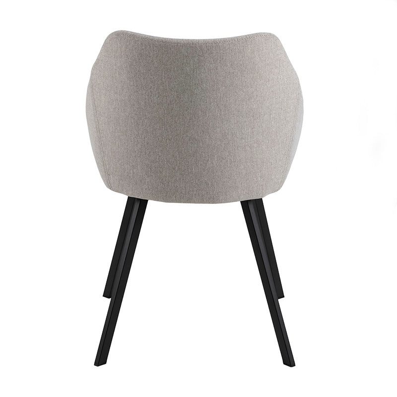 NILES Dining Chair - Beige & Black