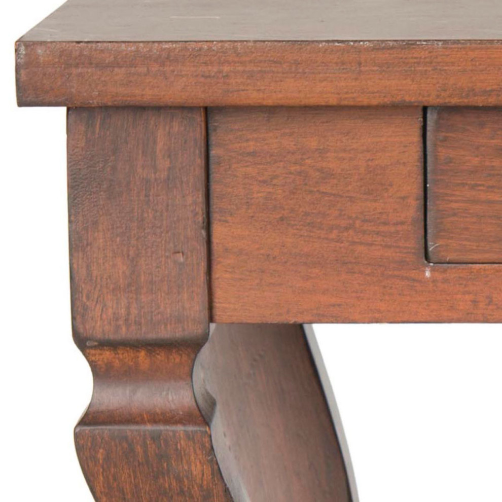 Baker One Drawer Storage Side Table Brown   Traditional   Side Tables And End Tables   by AED Luxury Home Decor  Houzz