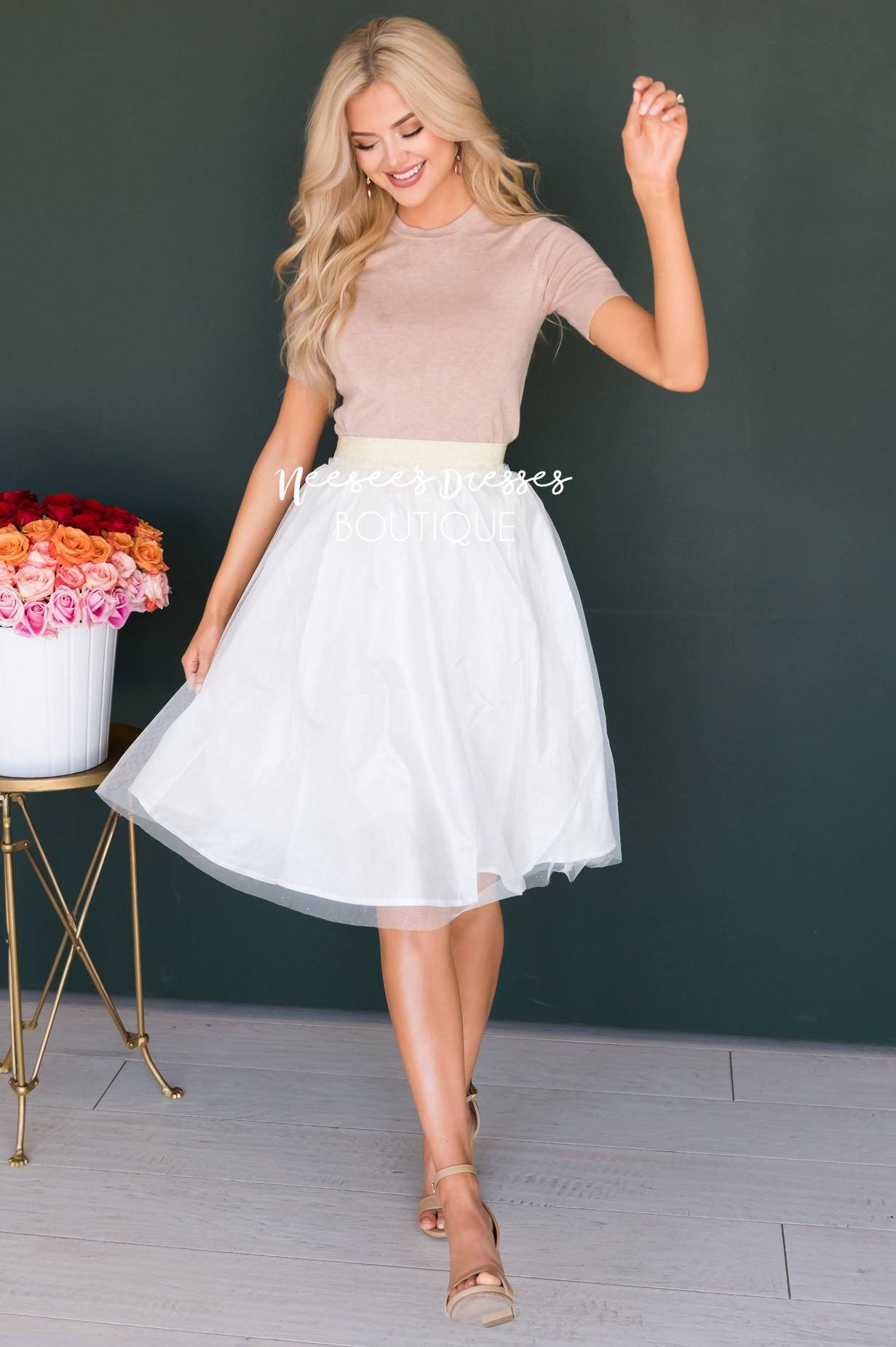 Dazzled Up Tulle Skirt