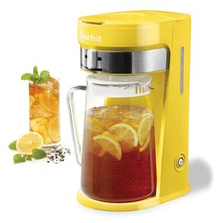 Starfrit 10-Cup Yellow Iced Tea and Coffee Maker with Glass Pitcher 024015-002-0000