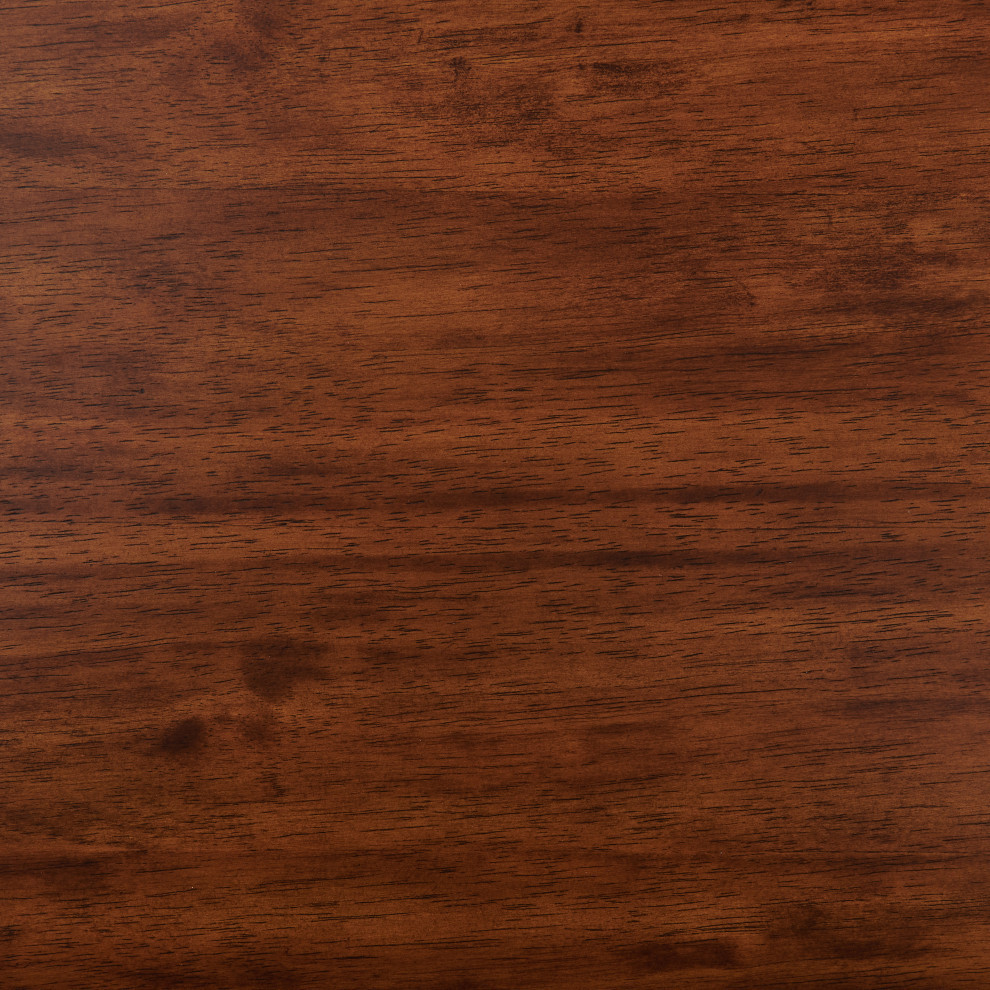 Monterey 60 quotL Console/Media Mid Century Modern Wood Table  Warm Chestnut   Midcentury   Console Tables   by Trademark Global  Houzz