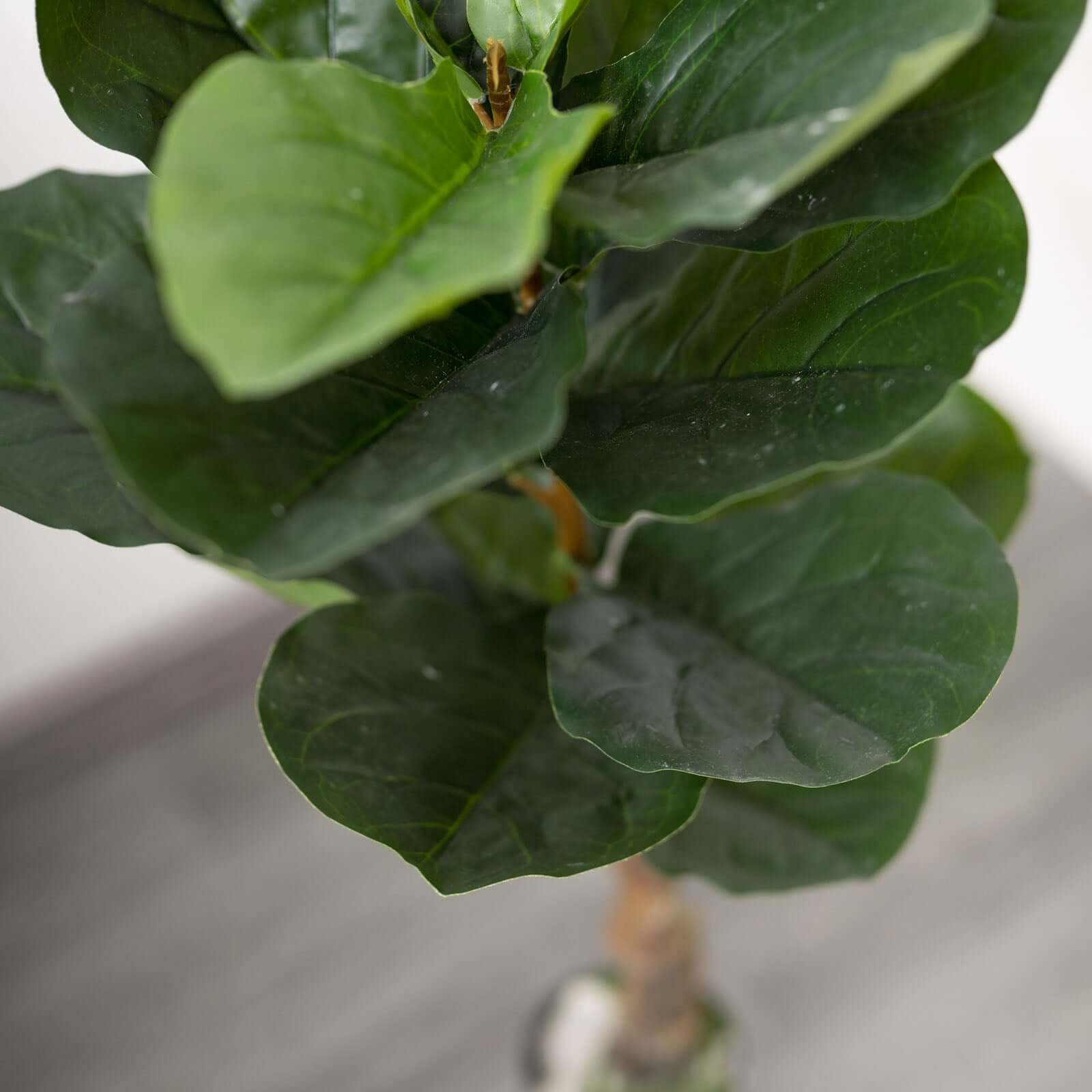 2 Pack Artificial Fiddle Leaf Fig Tree Potted Indoor Planter 3ft