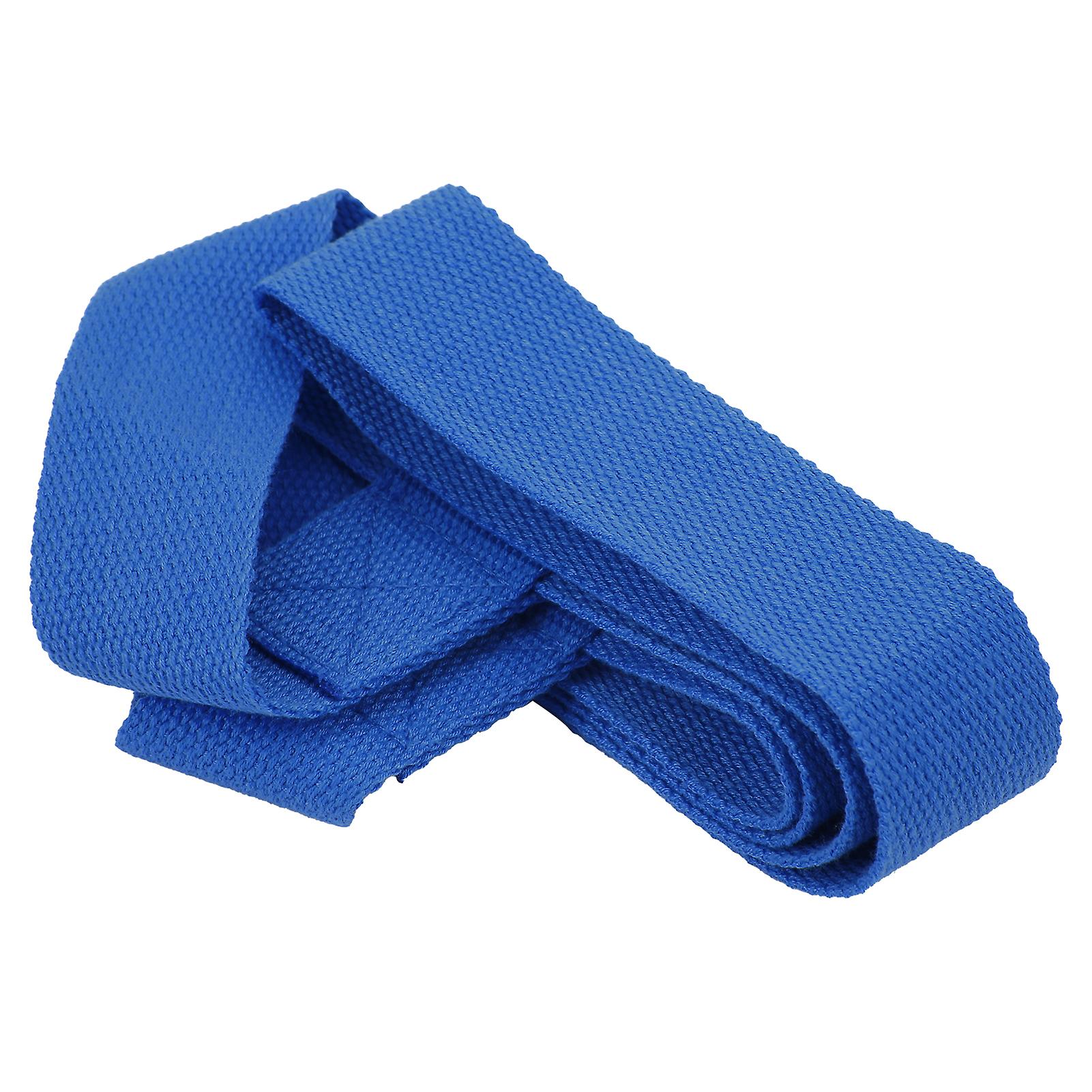 Yoga Strap Portable Adjustable Soft Light Easily Fixed Multifunctional Stretch Belt For Carryingblue