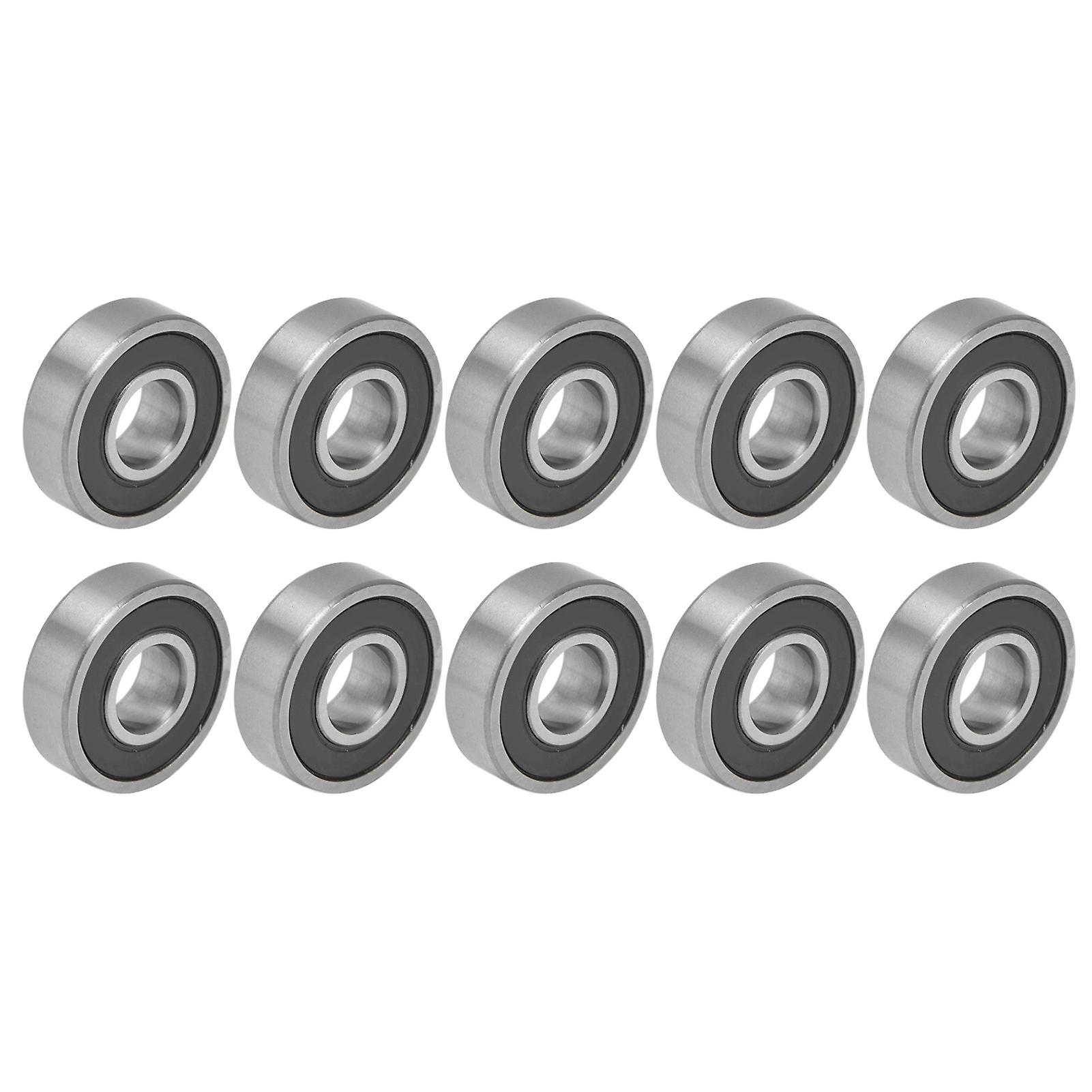 10pcs Miniature Ball Bearings High Accuracy Rubber Sealed Deep Groove Radial Axial Bearing6003