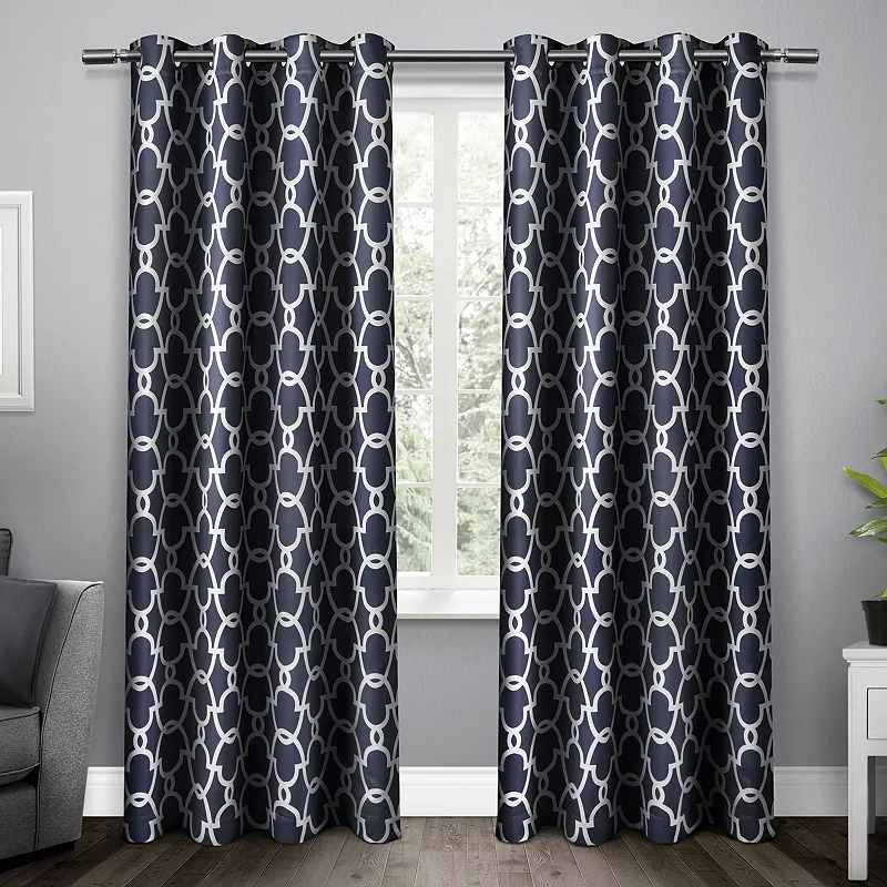 Exclusive Home 2-pack Gates Sateen Woven Blackout Window Curtains