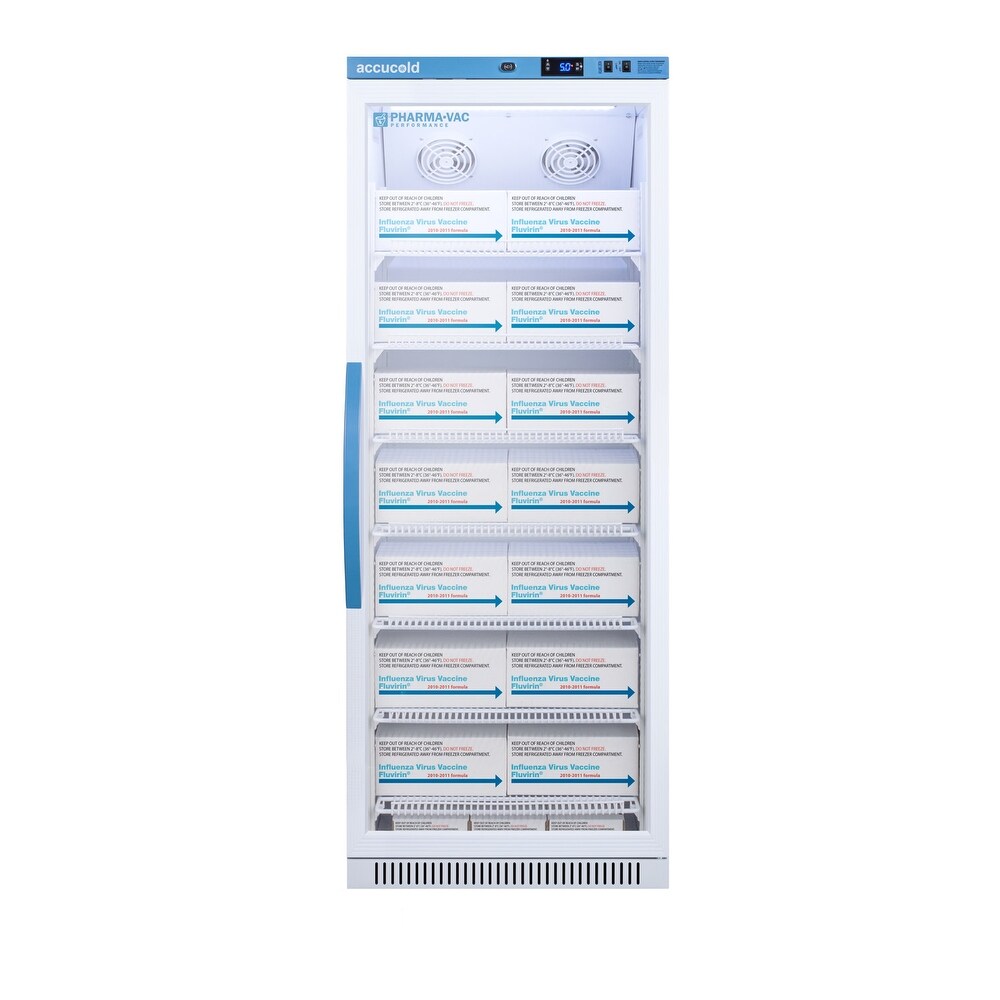 Summit Accucold 24 Inch Wide 12 Cu. Ft. Vaccine Refrigerator with   Glass