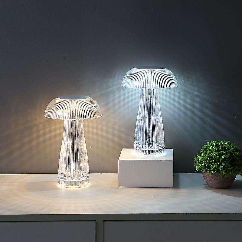 16 Colors Creative Jellyfish Lamp Crystal Table Lamp Nightlights Mushroom Lamp Bedroom Night Lamp Atmosphere Decoration Light