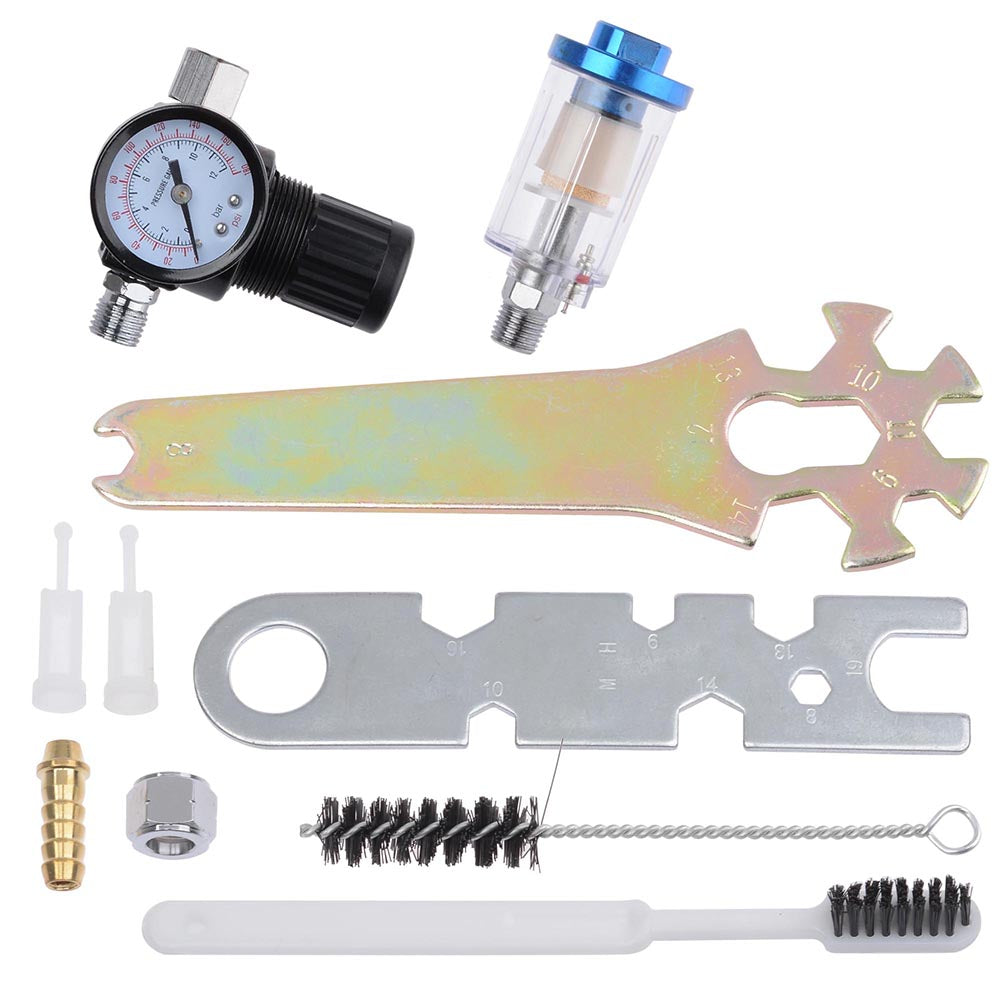 Yescom Automotive Paint Sprayers Gavity Feed HVLP Spray Gun Kit