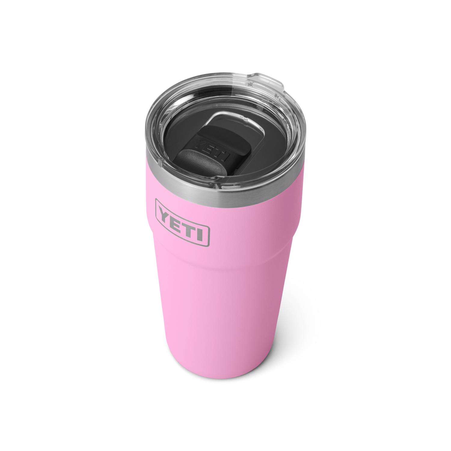 YETI Rambler 16 oz Power Pink BPA Free Tumbler with MagSlider Lid