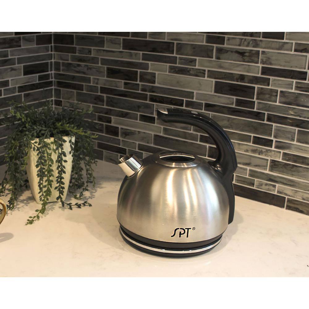 SPT 7.2-Cup Stainless Steel Cordless Electric Kettle with Temperature Control SK-1800SS